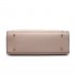 LT1650 - Miss Lulu Textured Leather Look Square Pocket Shoulder Handbag Beige LT1650 - Miss Lulu Textured Leather Look Square Pocket Shoulder Handbag Beige